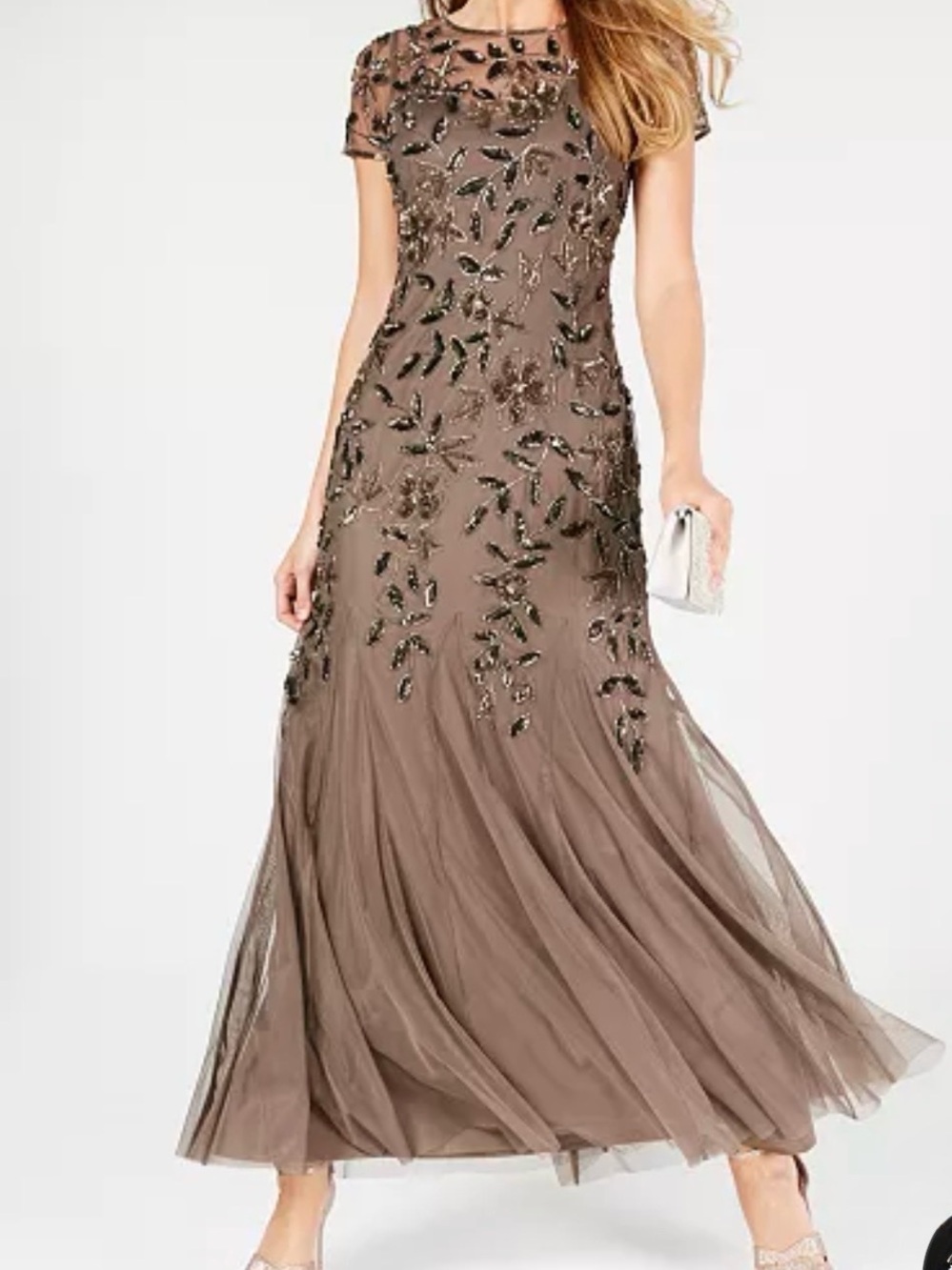 Adrianna Papell beaded dress